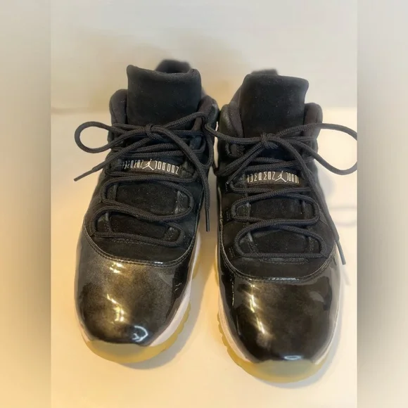 Nike Air Jordan 11 Low Baron Size 10 528895-010 2017 Nike Air Jordan 11 XI Retro Low Barons 2017 Black Size 10  main image 4
